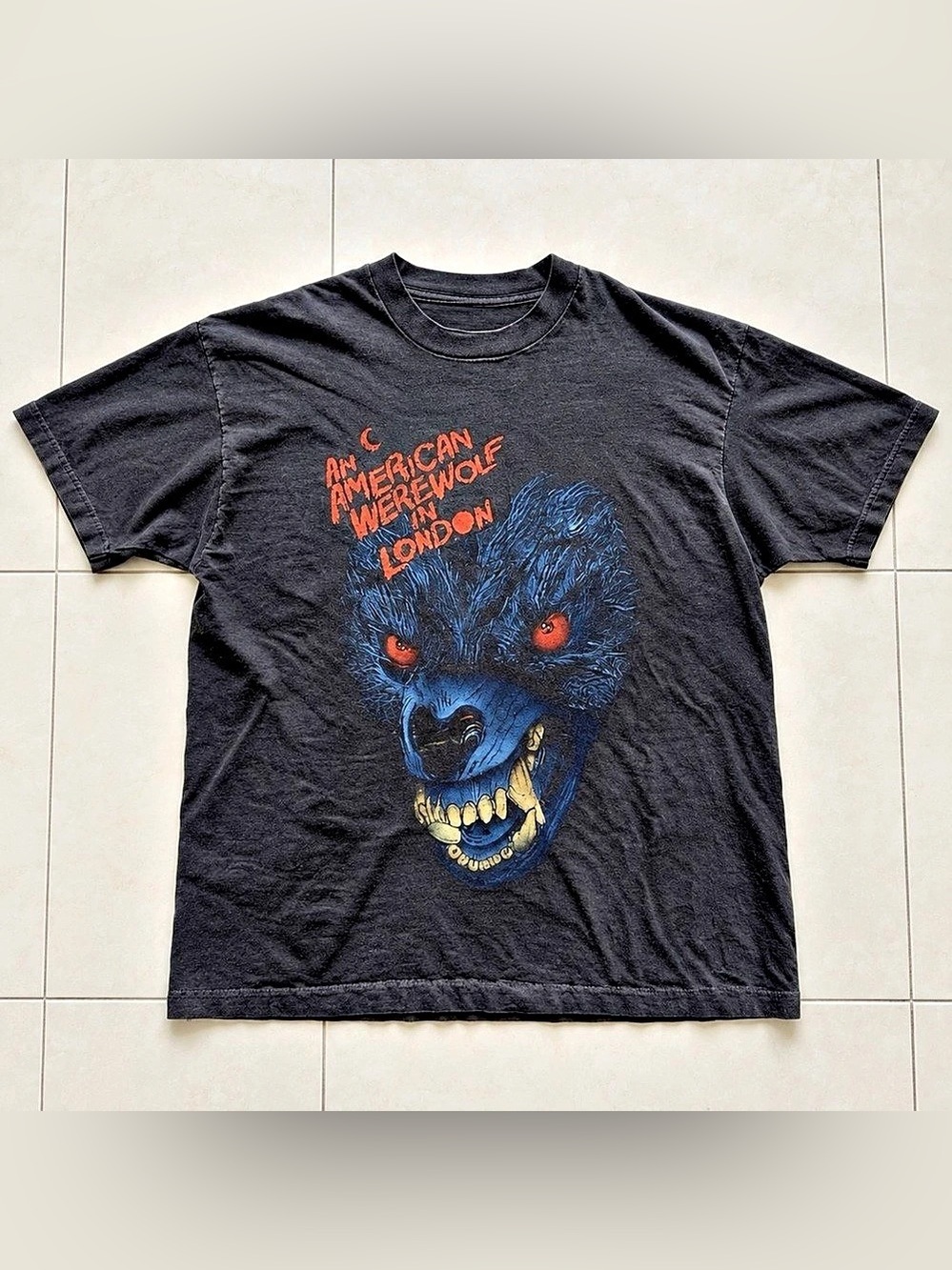 Gildan Werewolf Horror Graphic T-Shirt Black For Unisex